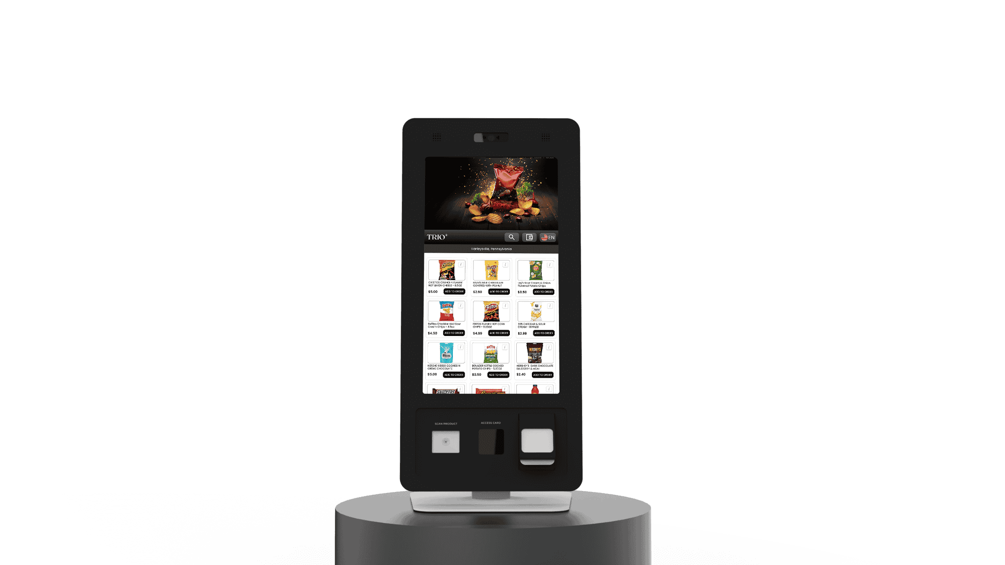 TRIO Kiosk Product Slider