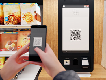 TRIO Kiosk Secured Scan QR Code Touchless Payment