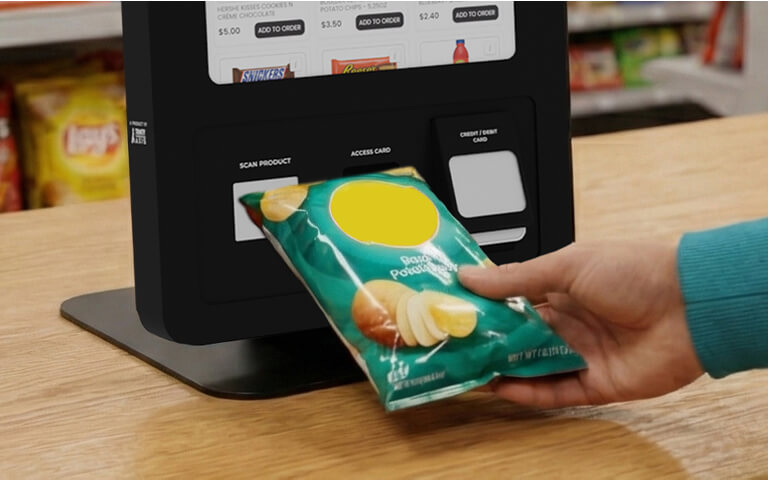 TRIO Kiosk features Pick, Scan and Pay