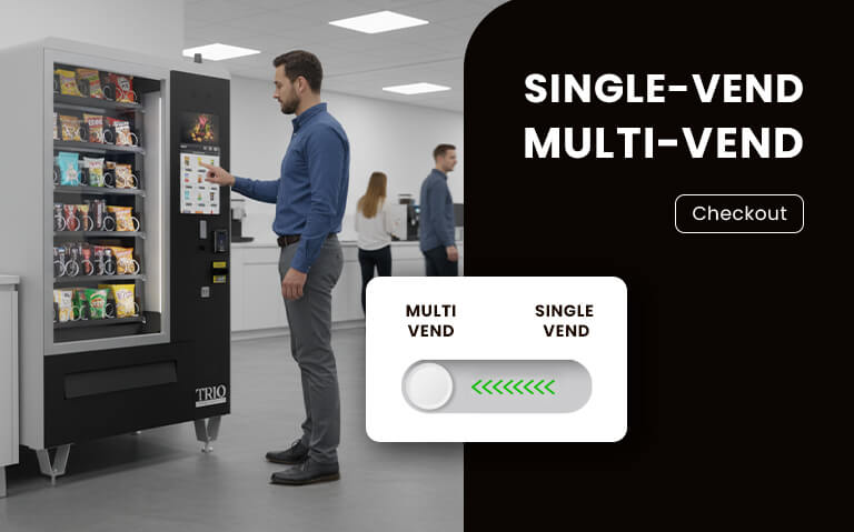 TRIO Plus Features Single vend multi vend