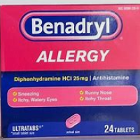 Benadryl - 24 tablets