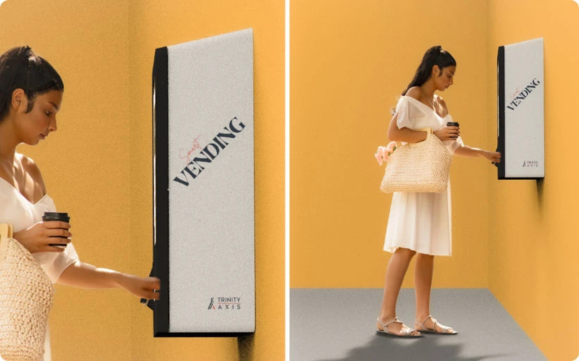 TRIO Compact Wall Mounted Vending Dispensing