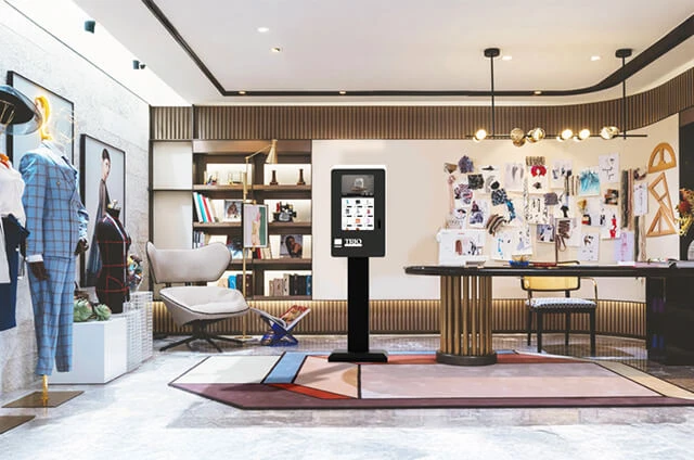 Luxury fashion, lifestyle fashion retail kiosk
