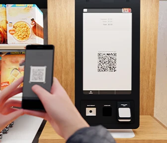 TRIO Kiosk Secured Scan QR Code Touchless Payment 336x288