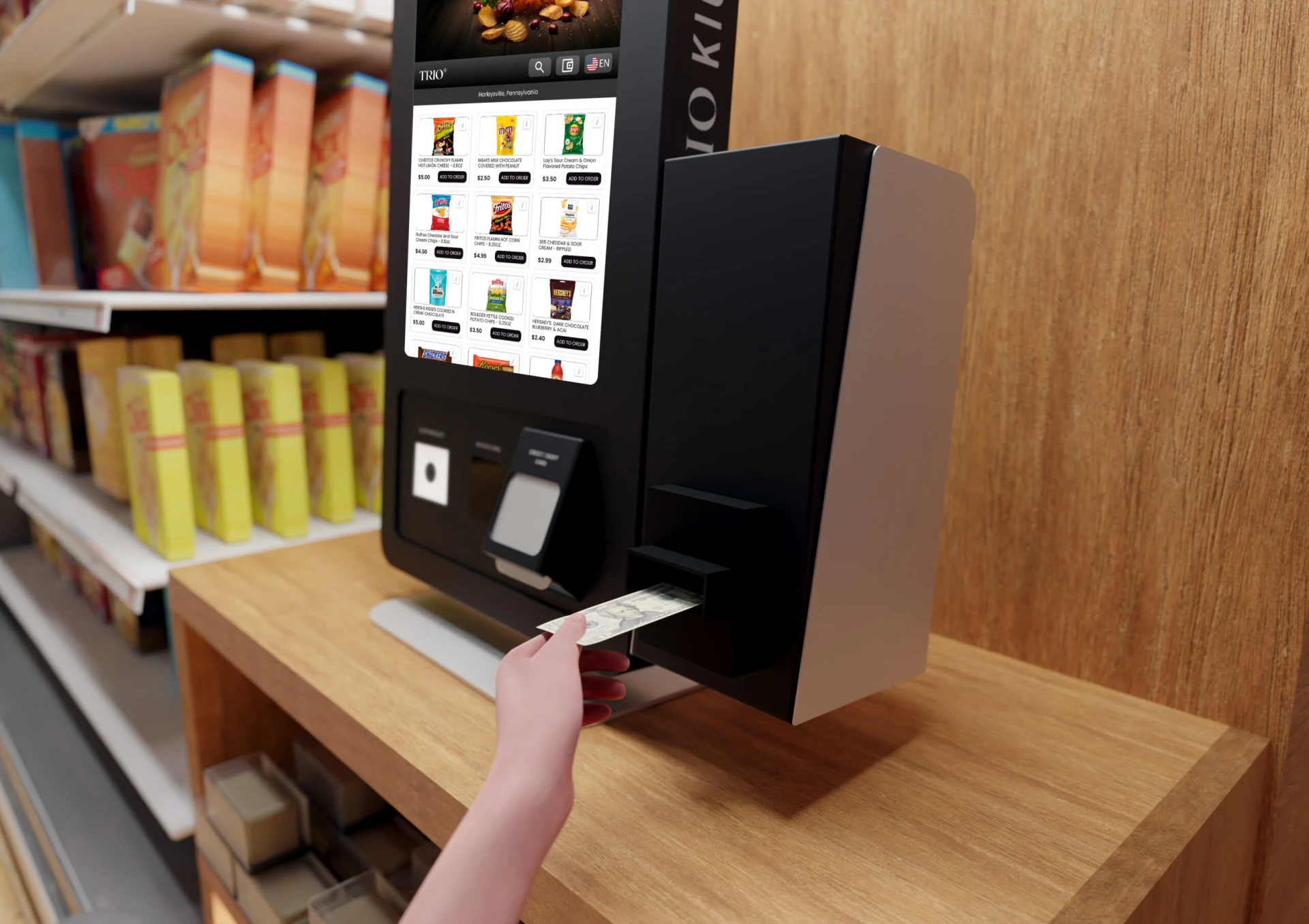 TRIO Kiosk - Compatible with Bill Acceptors