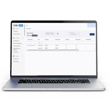 TRIO Cloud Vending Management System on MacBook Preview
