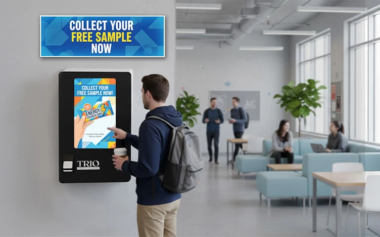 TRIO Compact Feature Sample Distribution - Test Vend & Free Vend